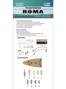 Flyhawk - Italian Navy Roma Battleship Wood Deck