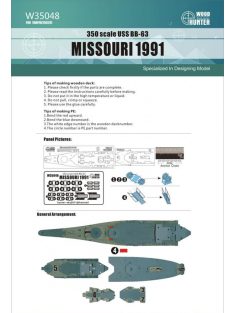 Flyhawk - USS BB-63 Missouri 1991 Wood Deck