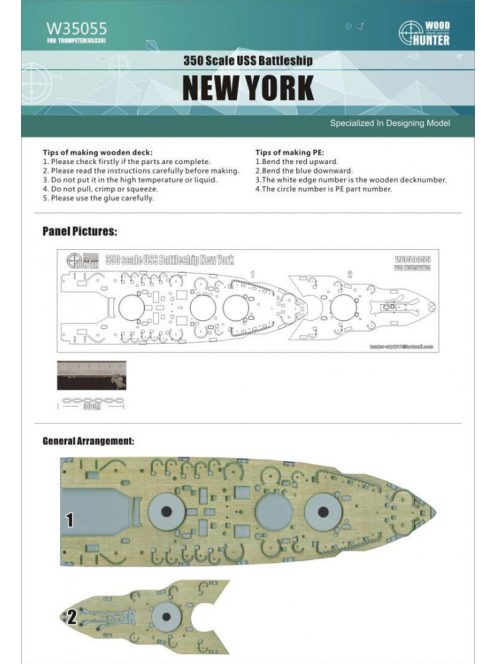 Flyhawk - USS Battleship New York Wood Deck