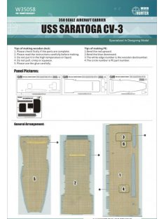 Flyhawk - Aircraft Carrier USS Saratoga CV-3 Wood Deck
