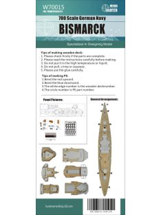 Flyhawk - WWII German Battleship Bismarck Wood Deck
