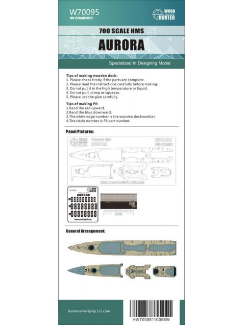 Flyhawk - Light Cruiser Aurora Wood Deck