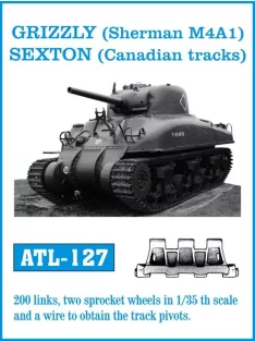   Friulmodel - Tracks for GRIZZLY (Sherman M4A1) SEXTON (Canadian tracks)