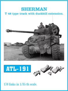   Friulmodel - Tracks for SHERMAN T-48 type track with duckbill extension.