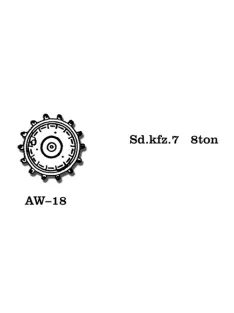 Friulmodel - Metal Wheels for 8 ton Sd.kfz. 7
