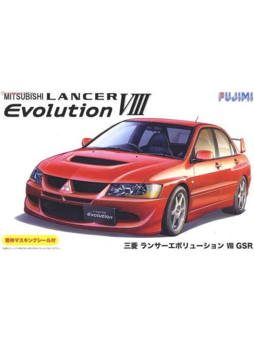 Fujimi - 1:24 Mitsubishi Lancer Evolution VIII GSR w/Window Frame Masking