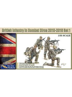   Gecko Models - 1/35 British Infantry In Combat Circa 2010-2016 Set 1