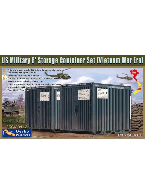 Gecko Models - US Military 8' Storage Container Set (Vietnam War)