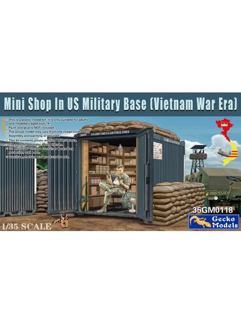 Gecko Models - 1/35 Mini shop in US military base Vietnam War - Gecko