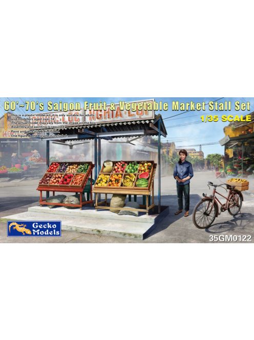 Gecko Models - 60's-70's Saigon Fruit&Vegetable Market Stall Set