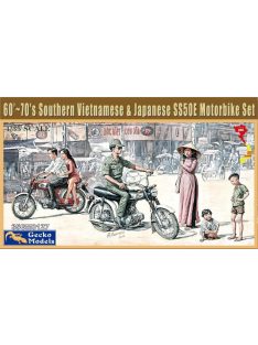   Gecko Models - 60's-70's South. Vietnamese&Japanese Motorbike Set