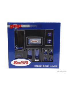   Gmp - Accessories Set Officina Garage Tool Set Binford Blue Silver
