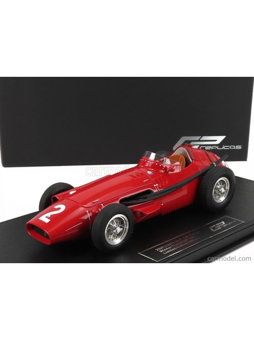 Gp-Replicas - Maserati F1 250F N 2 Winner French Gp Juan Manuel Fangio 1957 World Champion - Con Vetrina - With Showcase Red