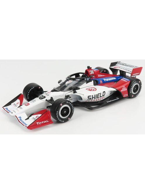 Greenlight - HONDA TEAM RAHAL LETTERMAN LANIGAN RACING N 30 INDIANAPOLIS INDY 500 INDYCAR SERIES 2021 TAKUMA SATO WHITE RED BLUE