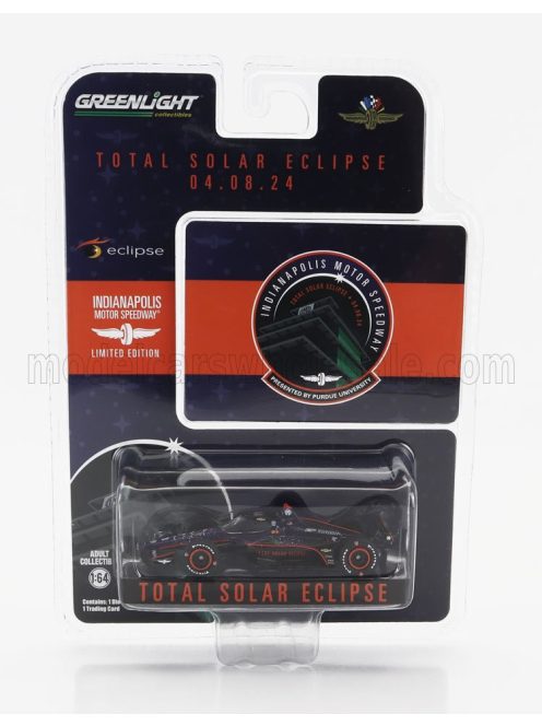 Greenlight - DALLARA INDYCAR N 0 INDY 500 INDYCAR SERIES TOTAL SOLAR ECLIPSE 2024 BLACK RED