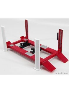   Greenlight - Accessories Set Officina - Ponte Sollevatore Auto - Four Post Lift Red White