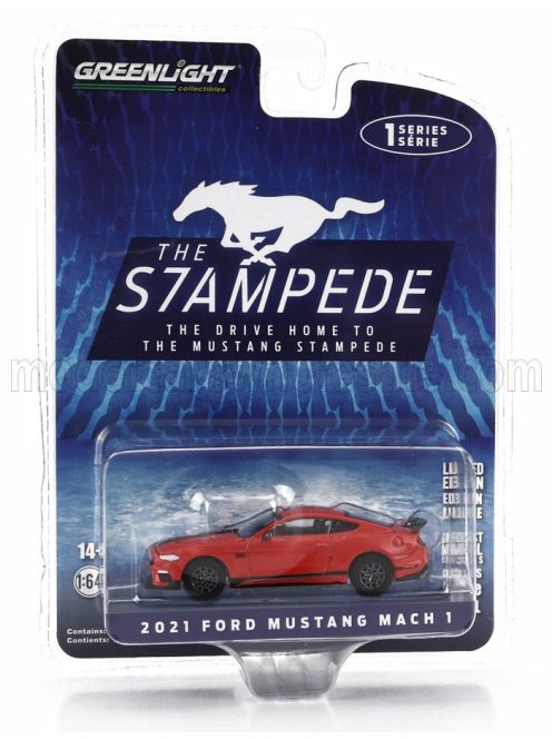 Greenlight - FORD USA MUSTANG MACH-1 COUPE 2021 RED BLACK