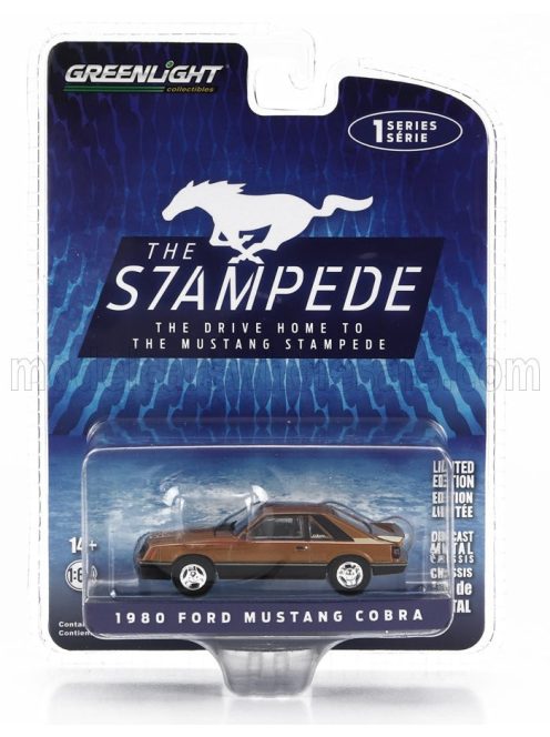 Greenlight - FORD USA MUSTANG COBRA COUPE 1980 COPPER BLACK