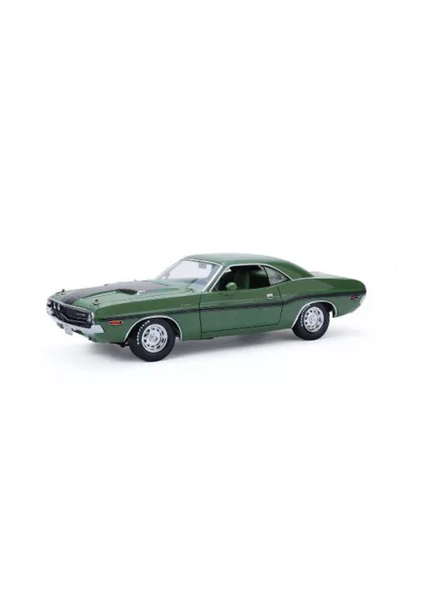 Greenlight - 1:18 1970 Dodge Challenger R/T Hardtop Hemi Mr Norm’s - F8 Green with Green Top & Green Interior - GreenLight