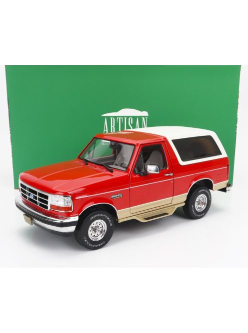 Greenlight - FORD USA BRONCO 1994 - EDDIE BAUER EDITION RED GOLD WHITE