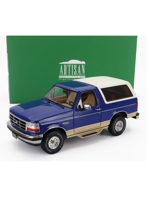 Greenlight - FORD USA BRONCO EDDIE BAUER EDITION 1996 BLUE WHITE