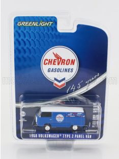   Greenlight - VOLKSWAGEN TYPE 2 PANEL VAN CHEVRON 1968 BLUE WHITE