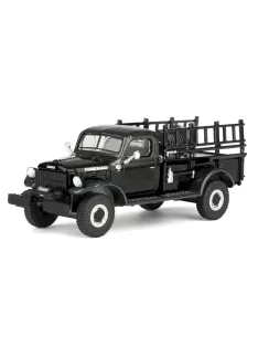   Greenlight - 1:64 1946 Dodge Power Wagon Fire Truck - Black Bandit Series 30 - GreenLight
