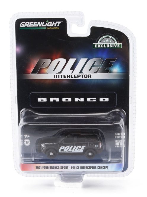 Greenlight - FORD USA BRONCO SPORT POLICE INTERCEPTOR 2021 BLACK