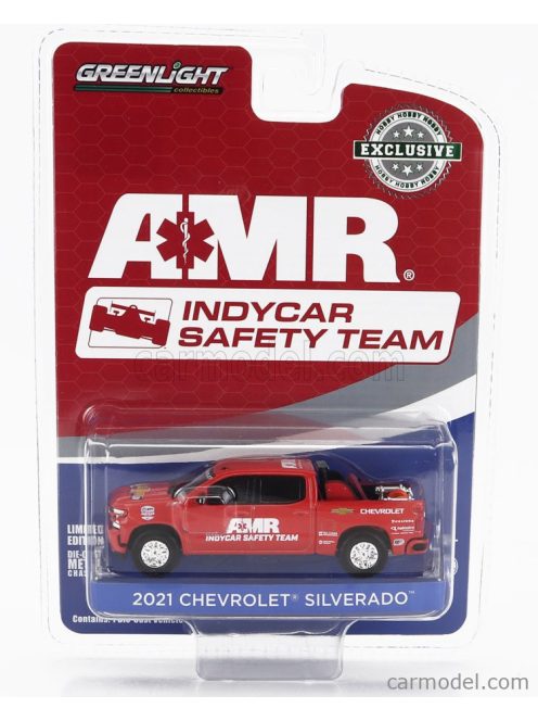 Greenlight - Chevrolet Silverado Pick-Up Amr Indy Car Safety Team 2021 Red