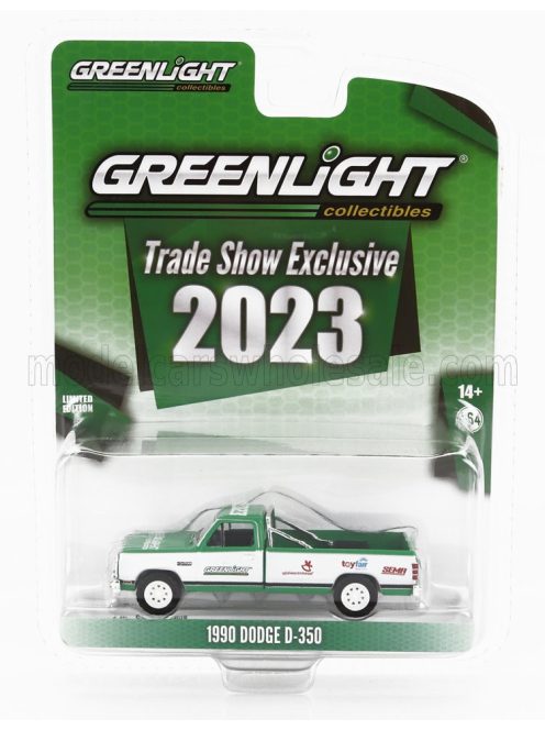 Greenlight - DODGE RAM D-350 PICK-UP GREENLIGHT TRADE SHOW EXCLUSIVE 2023 GREEN SILVER