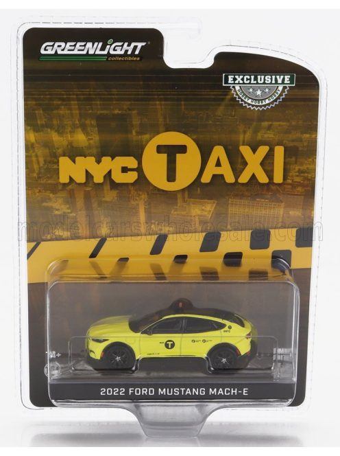 Greenlight - FORD USA MUSTANG MACH-E NCY TAXY 2022 YELLOW BLACK