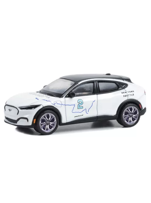Greenlight - 1:64 2021 Ford Mustang Mach-E - New York to Seattle Transcontinental Tour "Ocean to Ocean Reimagined" (Hobby Exclusive) - GreenLight