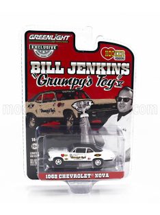   Greenlight - CHEVROLET NOVA SS COUPE BILL JENKIS 1968 WHITE BLACK