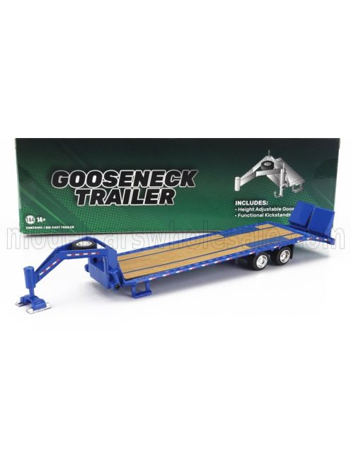 Greenlight - TRAILER TRAILER PIANALE FOR TRUCK - RIMORCHIO BLUE WOOD