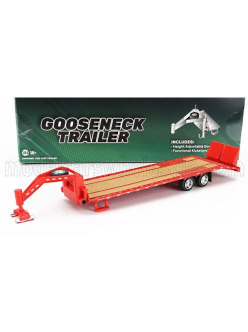 Greenlight - TRAILER TRAILER PIANALE FOR TRUCK - RIMORCHIO RED