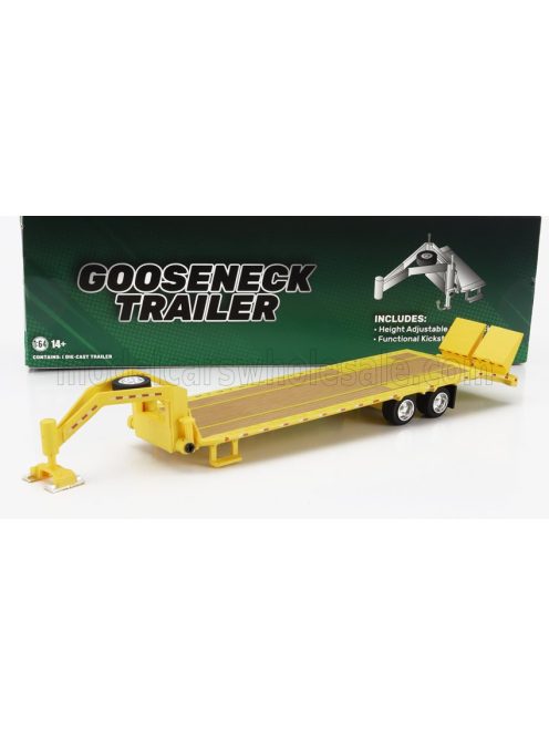 Greenlight - TRAILER TRAILER PIANALE FOR TRUCK - RIMORCHIO YELLOW