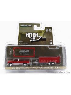   Greenlight - Chevrolet K20 Pick-Up Scottsdale 1983 With Trailer Red