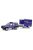 Greenlight - 1:64 2001 Jeep Cherokee with Small Cargo Trailer - New York State Police Solid Pack - Hot Pursuit Hitch & Tow Series 1 - GreenLight