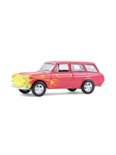   Greenlight - 1:64 1963 Volkswagen Type 3 Panel Van - Flames - Club V-Dub Series 21