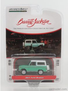   Greenlight - Ford Usa Bronco 1977 - Lot 1001.1 Barret Jackson Green White