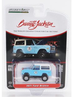   Greenlight - FORD USA BRONCO CUSTOM N 71 SUV 1971 LIGTH BLUE WHITE