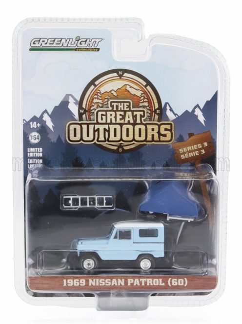 Greenlight - NISSAN PATROL 1969 LIGHT BLUE