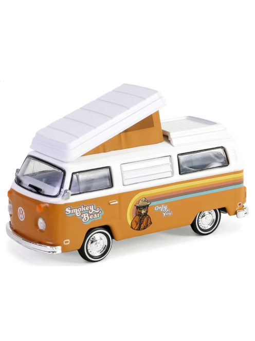 Greenlight - 1:64 1974 Volkswagen Type 2 T2 Westfalia Campmobile "Be My Guest, But Please...Only You Can Prevent Forest Fires!" Solid Pack - Smokey Bear Series 3 - GreenLight