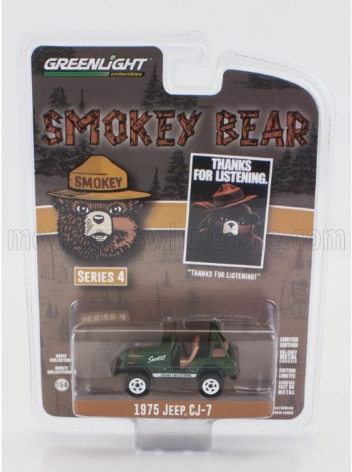 Greenlight - JEEP CJ-7 OPEN 1975 - SMOKEY BEAR GREEN