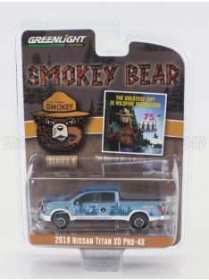  Greenlight - NISSAN TITAN XD PRO-X4 PICK-UP 2019 - SMOKEY BEAR LIGHT BLUE