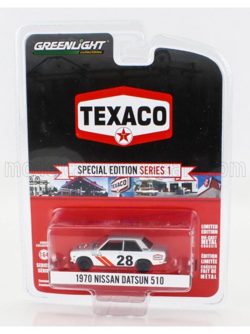 Greenlight - NISSAN DATSUN 510 N 28 RACING TEXACO 1970 WHITE RED