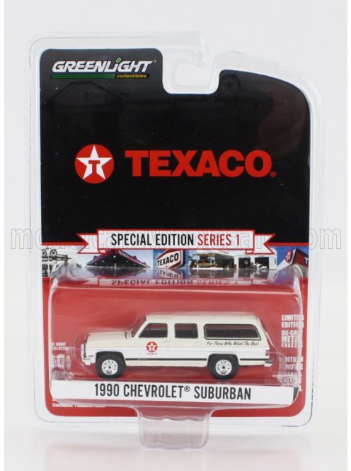 Greenlight - CHEVROLET SUBURBAN TEXACO 1990 WHITE