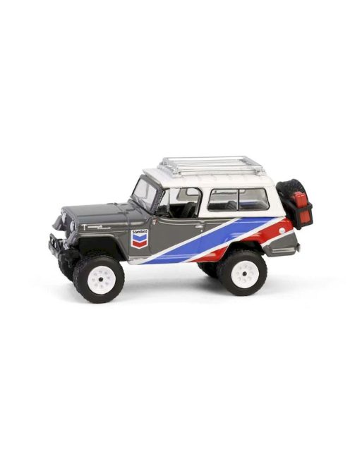 Greenlight - 1:64 1970 Jeep Jeepster Commando with Off-Road Parts Solid Pack - Chevron Special Edition Series 1 - GreenLight