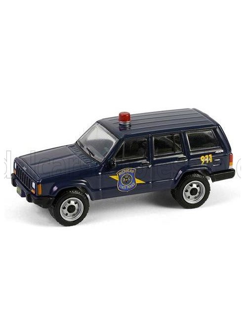 Greenlight - JEEP CHEROKEE MICHIGAN STATE POLICE 2001 BLUE