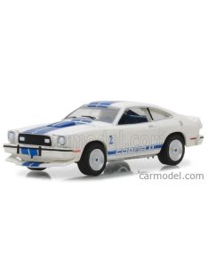   Greenlight - Ford Usa Shelby Mustang Ii Cobra Ii 1976 - Charlie'S Angels (Jill Munroe'S Car) White Blue